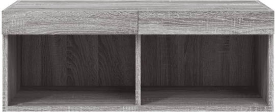 TV Stand Gray Sonoma M80xD30xH30cm