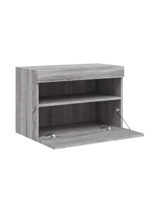 TV-Ständer Grau Sonoma M60xP30xH40cm