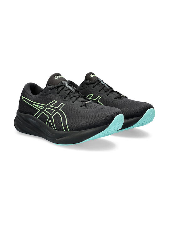 Gel-Pulse 15 GTX Ανδρικά Αθλητικά Παπούτσια Running Μαύρα Αδιάβροχα με Μεμβράνη Gore-Tex