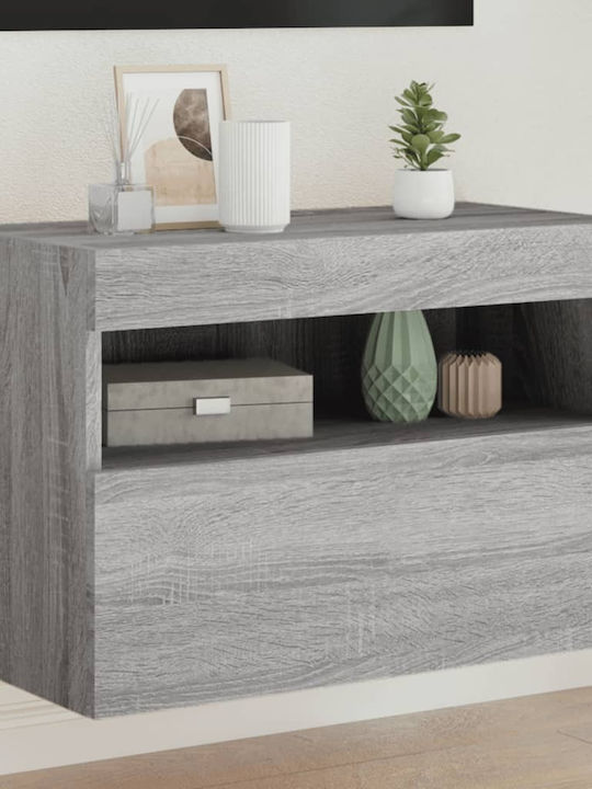TV-Ständer Grau Sonoma M60xP30xH40cm