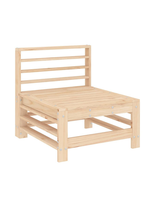Zweisitziges Sofa Außenbereich Holz mit Kissen 57.5x63.5x60cm