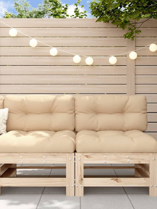 Zweisitziges Sofa Außenbereich Holz mit Kissen 57.5x63.5x60cm