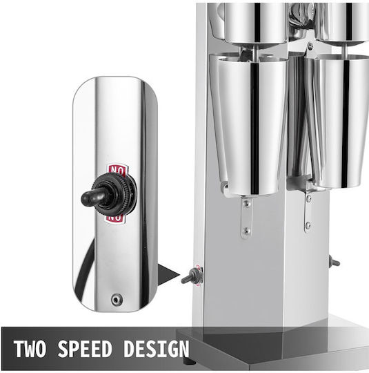 Vevor Commercial Coffee Frother in Silver Color 180W with 2 Speeds
