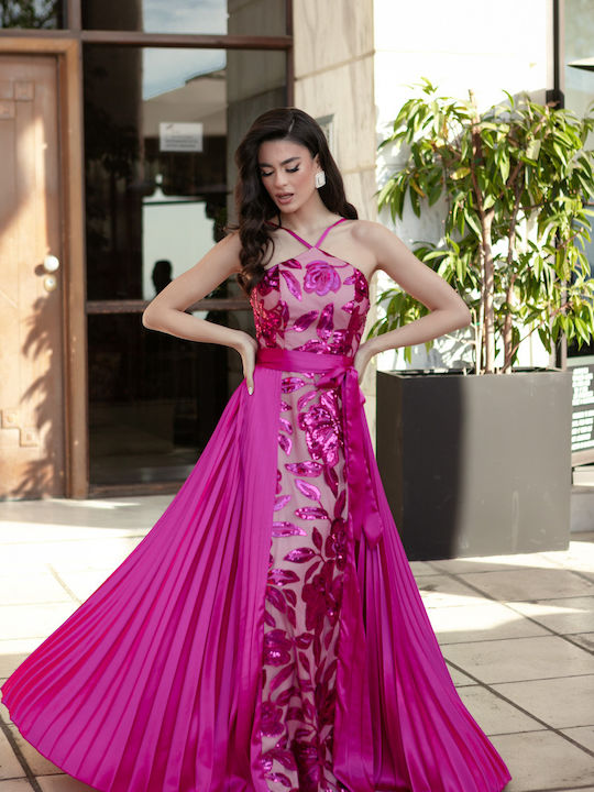 RichgirlBoudoir Maxi Rochie de Seară Fuchsia