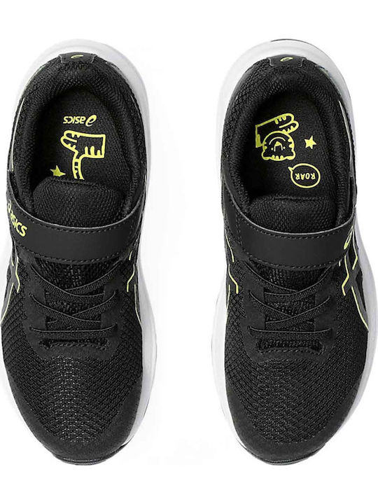 Gt 1000 12 K Kids Sports Shoes Running with Hoop & Loop Closure Black