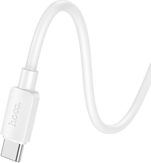 Hoco X96 USB 2.0 Cable USB-C Male - USB-A 27W PD White 1m HC-X96TWH