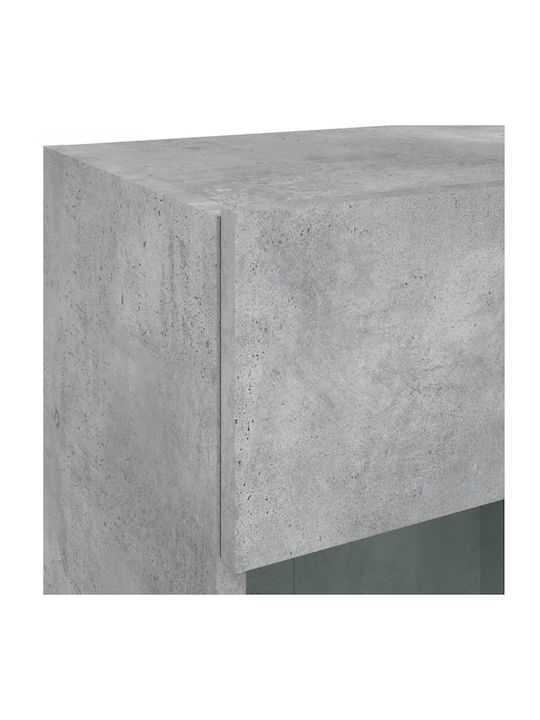 Shelf Wall with LED Grey 40x30x60.5cm