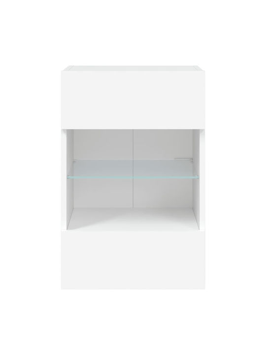 Ράφι Τοίχου με LED Λευκό 40x30x60.5εκ.