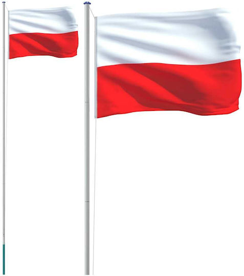 Flag of Poland Polyester with a stake