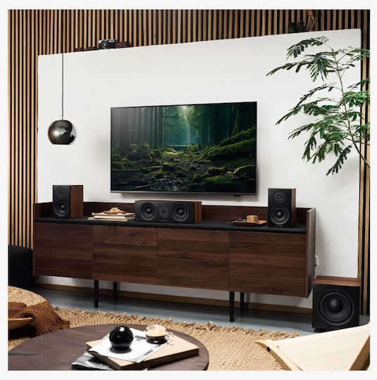Argon Audio Forus Center Ηχείο Hi-Fi Κεντρικό Π13.9xΒ16.1xΥ43εκ. Walnut