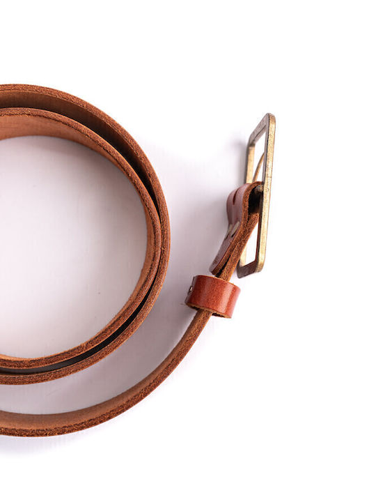 Breit Herren Gürtel Leder Braun