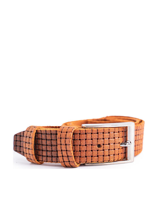 Herren Gürtel Leder Tabac Braun