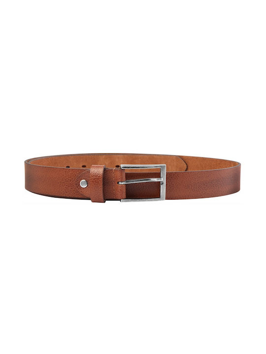 Leonardo Verrelli Men's Leather Belt Brown