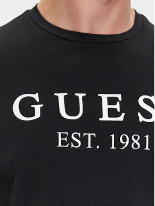 Guess K6yw0 Bluza Bărbătească cu Mânecă Lungă BLACK