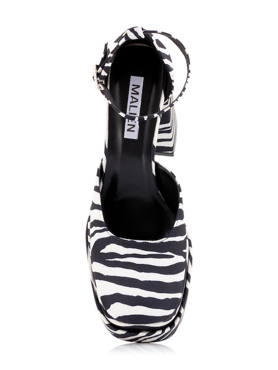 Pumps mit Riemchen White/Black