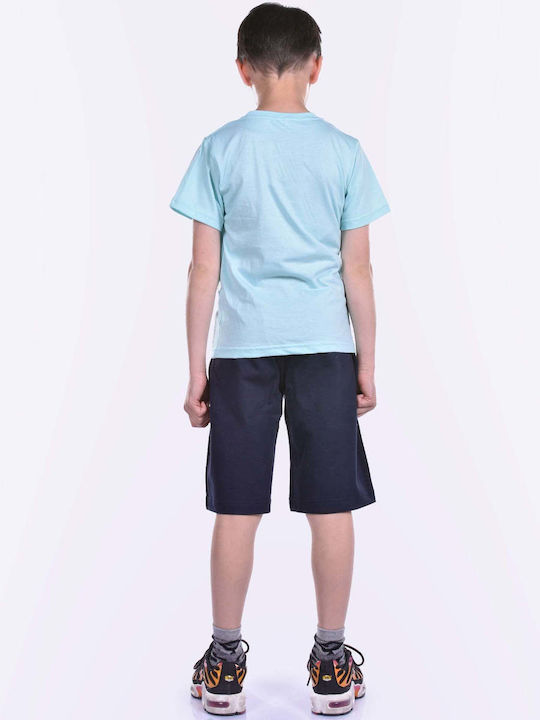 Action Sportswear Kinder Set mit Shorts Sommer 2Stück Hellblau