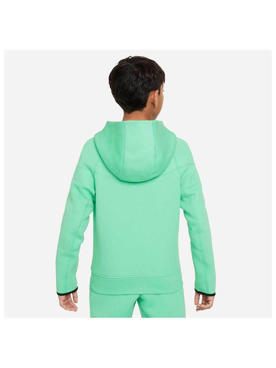 Nike Cardigan pentru copii Cardigan pentru copii Fleece cu glugă Verde