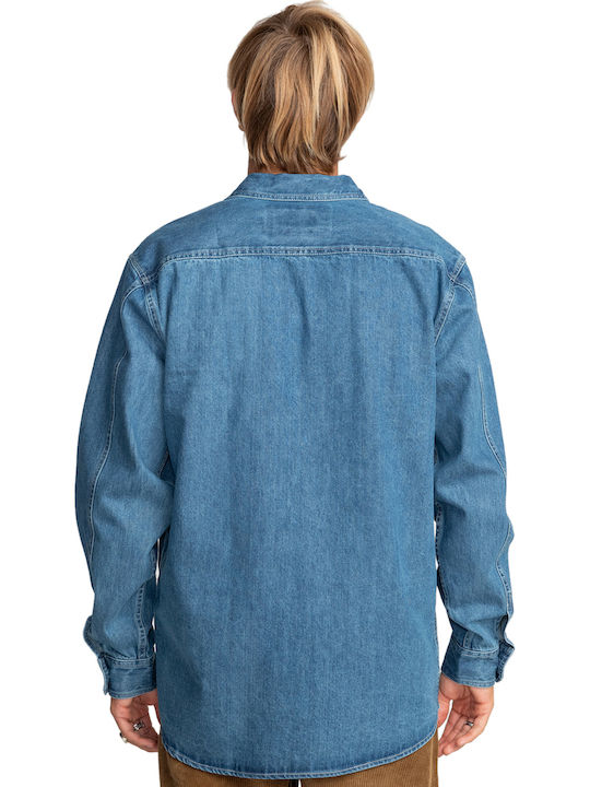 Ridge Camasa Barbati Mânecă Lungă Denim Overshirt OCS/OCEAN WASH