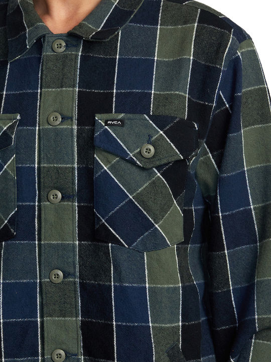 Long-sleeved Flannel Shirt OLV/OLIVE