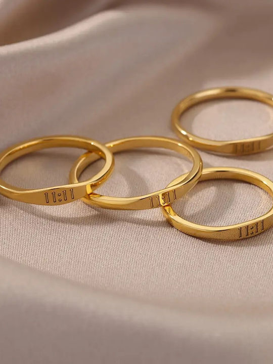 Ring Lucky Guardian Angel Number 11:11 Golden Shade