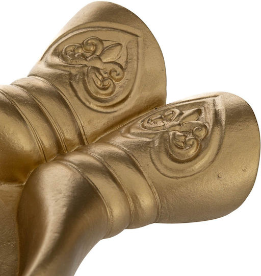 A-s Jil Dekorative Platten Polyresin Gold 22x14x4cm 195051