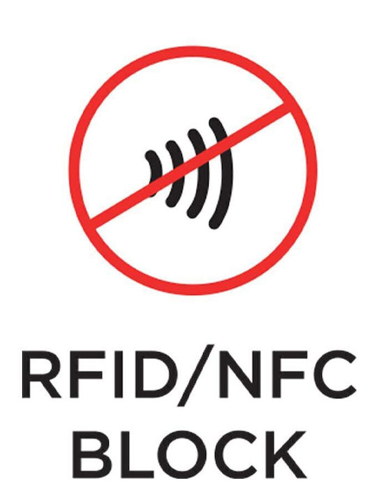Portofel bărbătesc Carduri cu RFID și mecanism Slide Violet