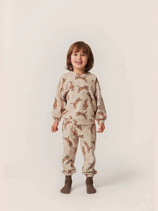 Konges Slojd Kinder Sweatshirt ''Παιδικό φούτερ από οργανικό βαμβάκι Itty Tiger Sand 9M-10Y-Konges Slojd'' does not mention any color.