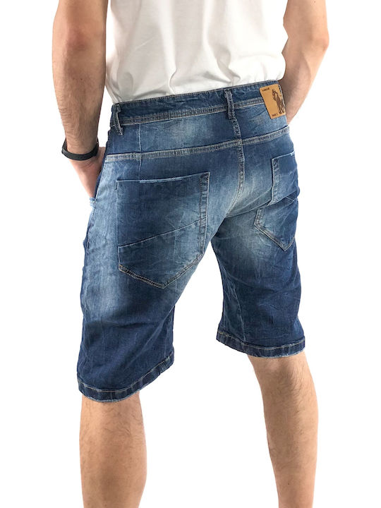 Back2jeans Herrenshorts Jeans Blue