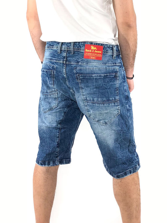 Back2jeans Men's Shorts Jeans Light Blue