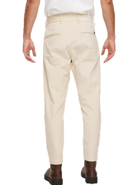 Ανδρικό Παντελόνι Relaxed Fit Beige