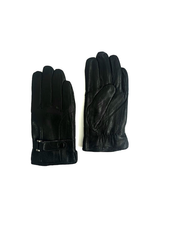 Ageridis Leather Schwarz Leder Handschuhe