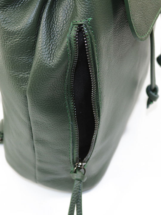 Passaggio Leather Leather Women's Bag Backpack Green