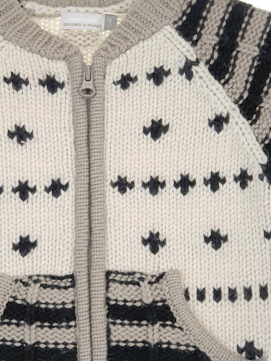 Kinderstrickjacke Gestrickt Beige