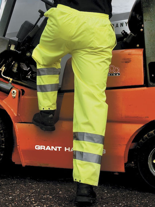Result Reflectorizant și Impermeabil Pantaloni de Lucru Galben