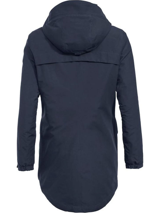 Scurtă Jachetă de femei tip parka Negru