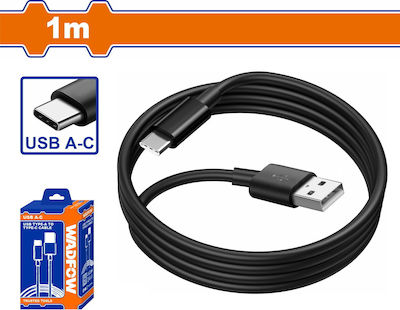 Wadfow USB 2.0 Cable USB-C male - USB-A 1m (WUB1501)