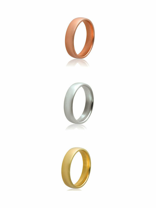 Maschio Femmina Classic Ehering-Set aus Gelb Gold 9K