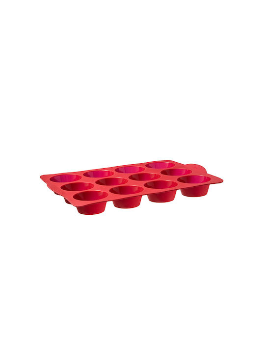 5Five Non-stick Silicone Cupcakes & Muffins 12 Cups Baking Pan 33.2x23.1x3.4cm