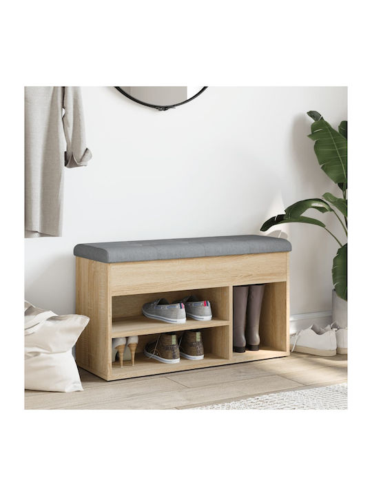 Entry Furniture with Shoe Rack & Bench Oaks 82x32x45.5cm