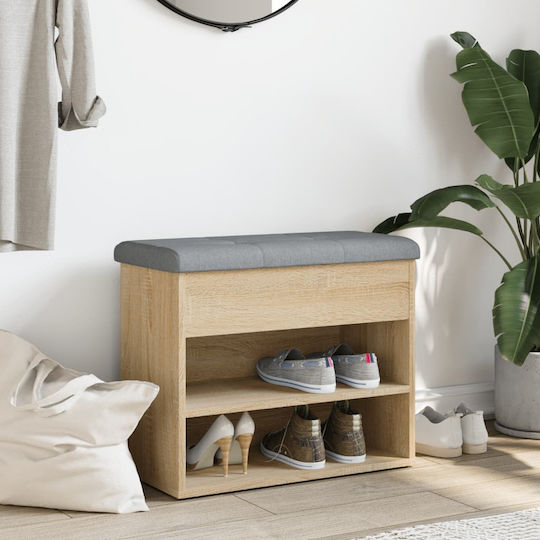 Entry Furniture with Shoe Rack & Bench Oaks 62x32x50cm