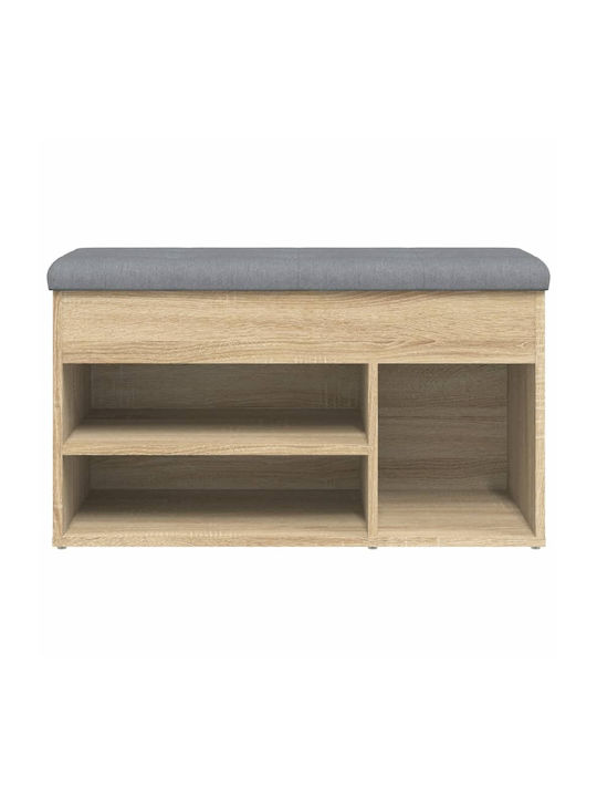Entry Furniture with Shoe Rack & Bench Oaks 82x32x45.5cm