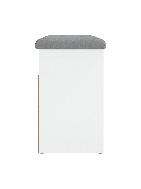 Entry Furniture with Shoe Rack & Bench White 62x32x50cm