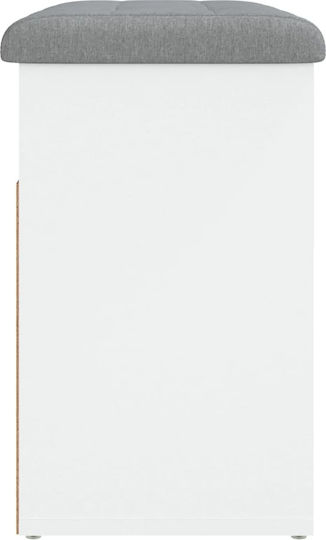 Entry Furniture with Shoe Rack & Bench White 62x32x50cm