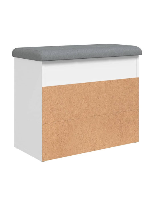 Entry Furniture with Shoe Rack & Bench White 62x32x50cm