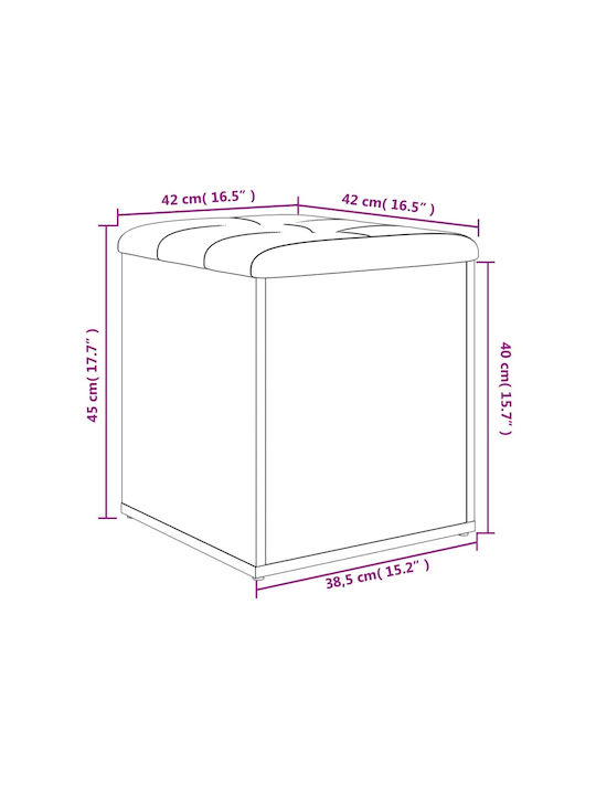 Mobilier de Intrare cu Dulap pentru Pantofi & Bancă Alb 42x42x45cm