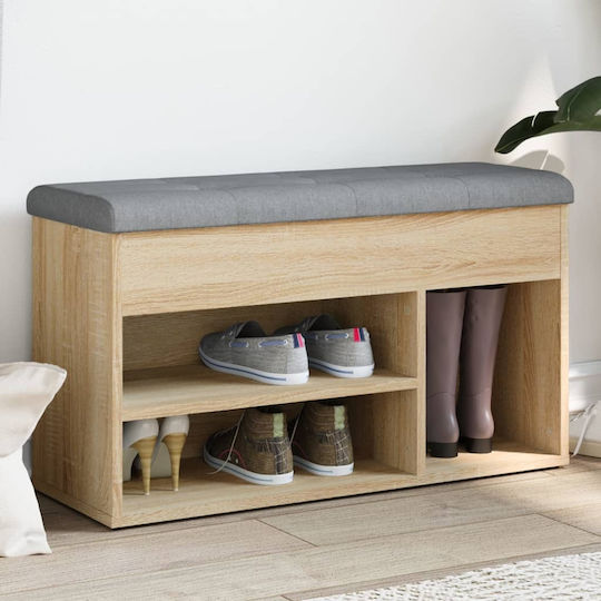 Entry Furniture with Shoe Rack & Bench Oaks 82x32x45.5cm