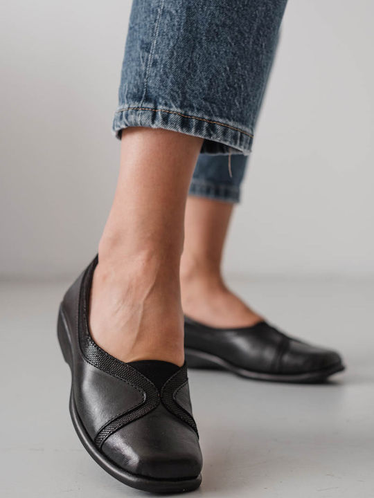 Sabino Piele Anatomic Slip-on-uri pentru femei Negru