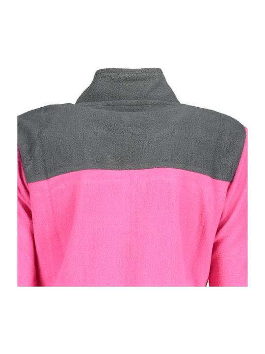 Fleece Damen Jacke in Fuchsie Farbe
