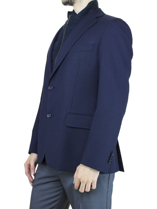 Guy Laroche Men's Suit Jacket Blue