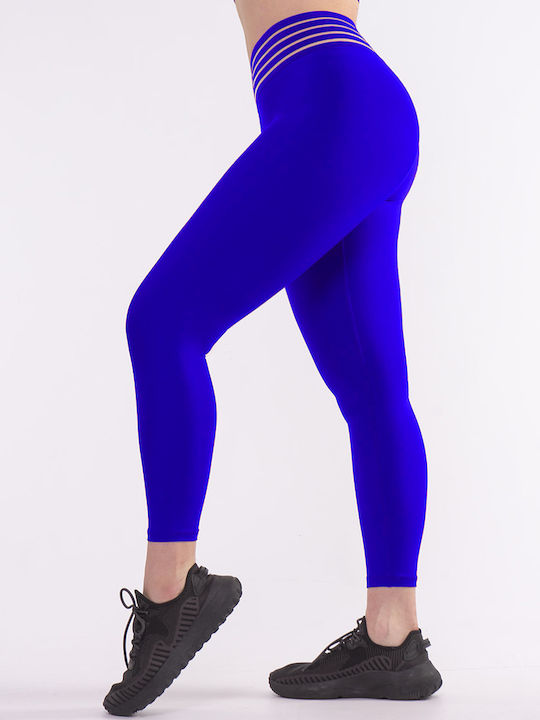 The Lady Women's Training Legging High Waisted & Push Up Blue